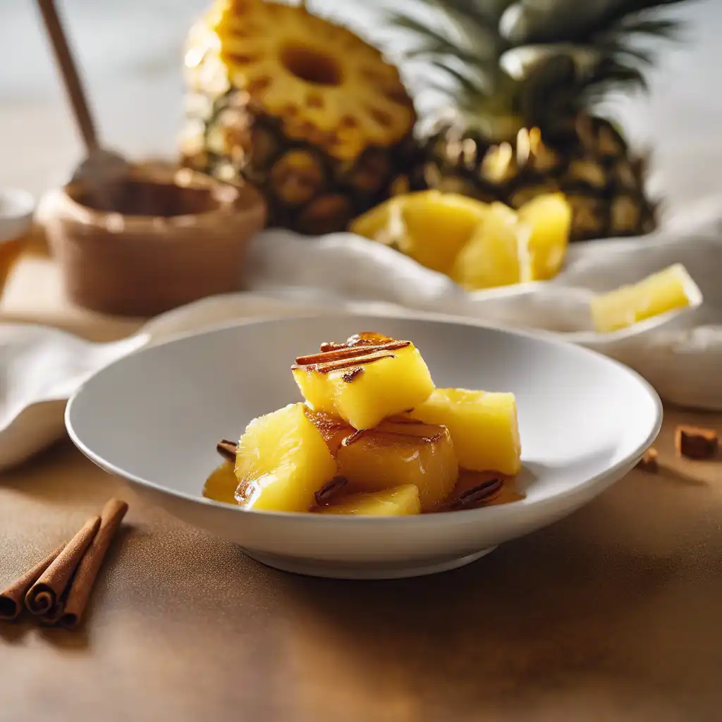 Caramelized Pineapple with Ginger and Cinnamon