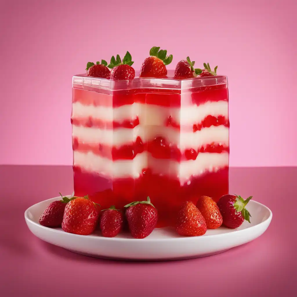 Strawberry Jell with English Cream