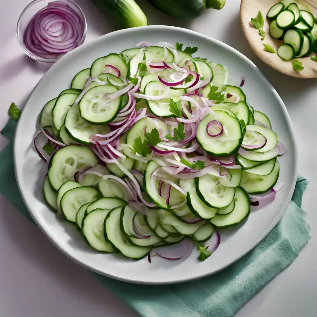 Cucumber and Red Onion Salad