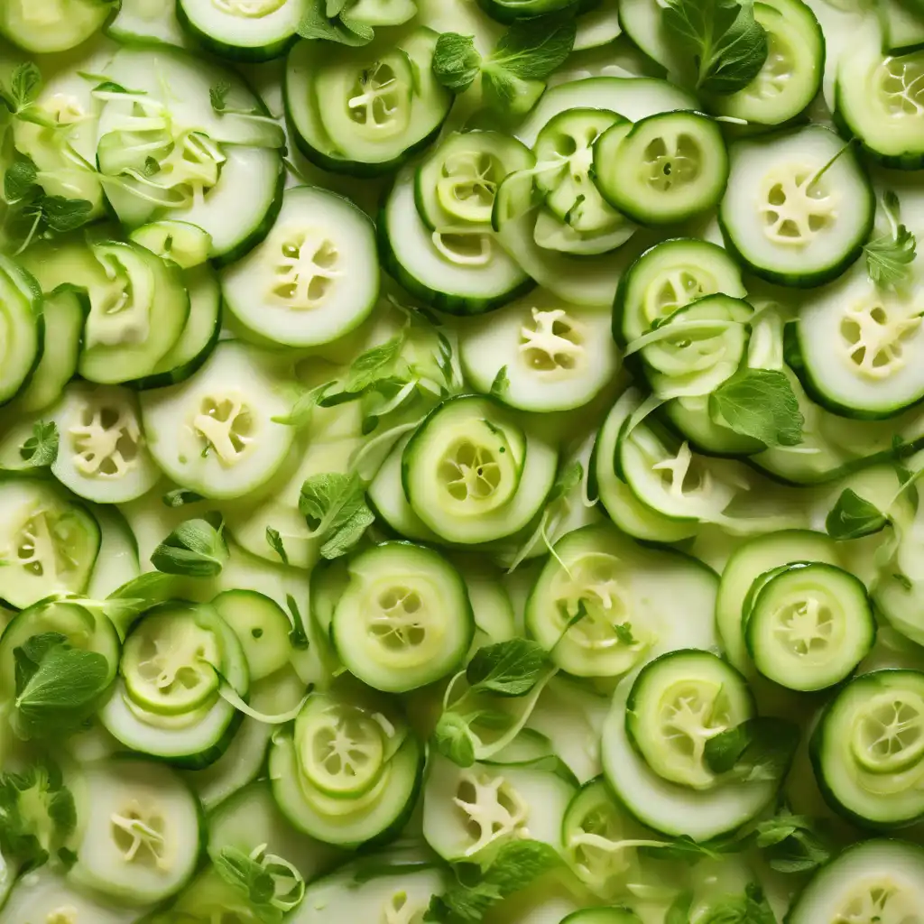 Cucumber and Green Tomato Salad