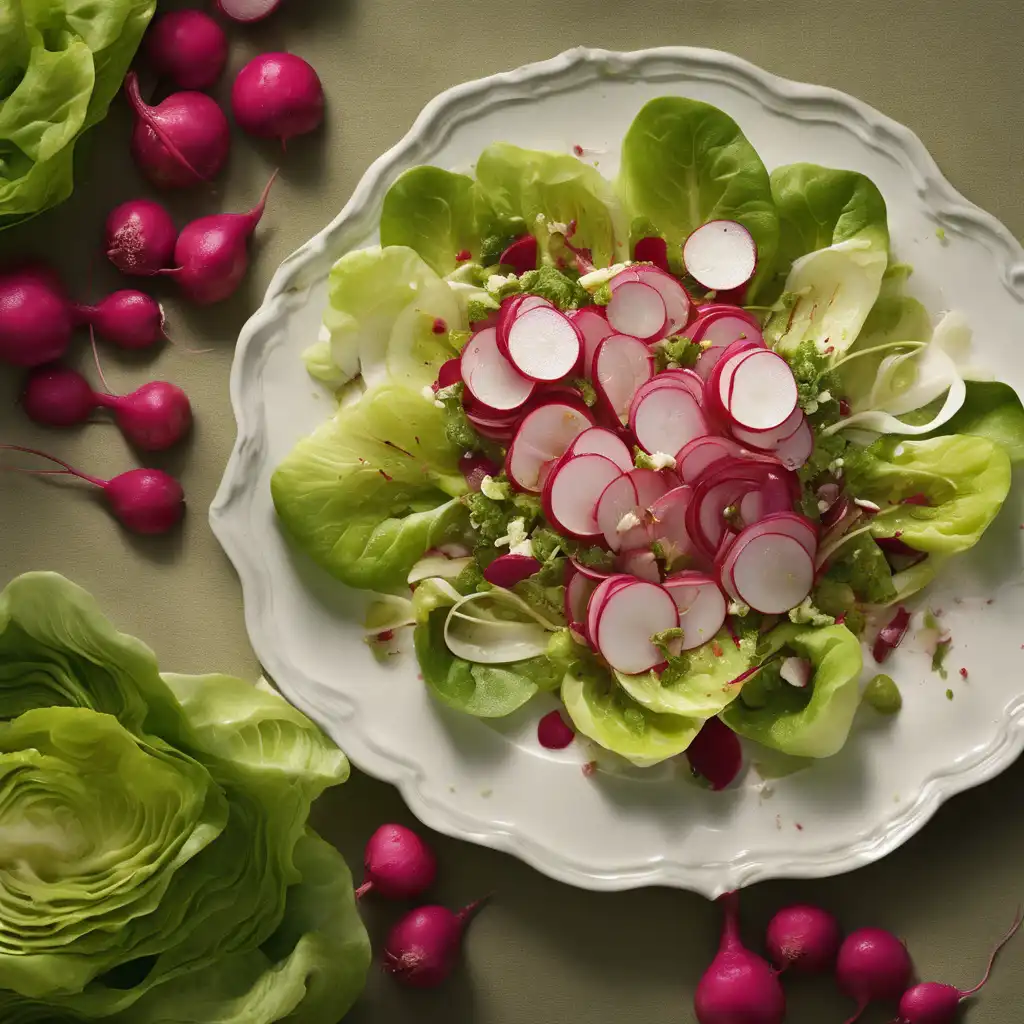 Roasted Radish and Butter Lettuce Salad