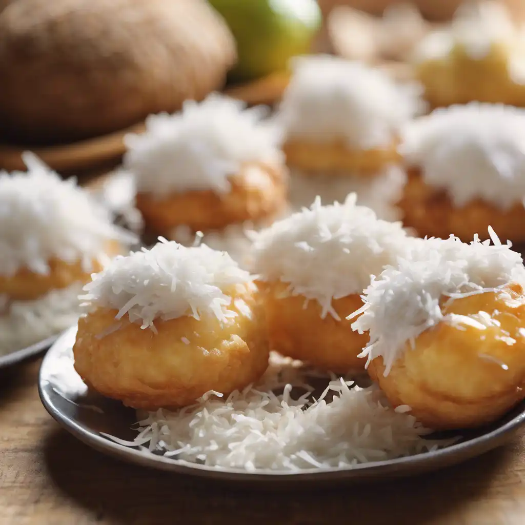 Rice and Coconut Cream Puffs