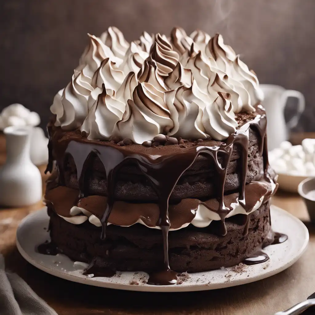 Chocolate Cake with Meringue