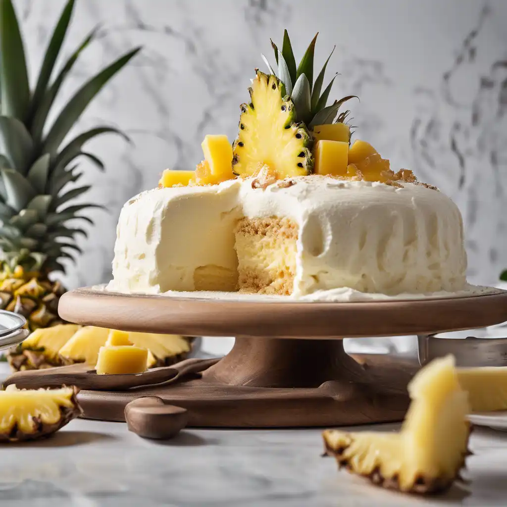 Pineapple Ice Cream Cake