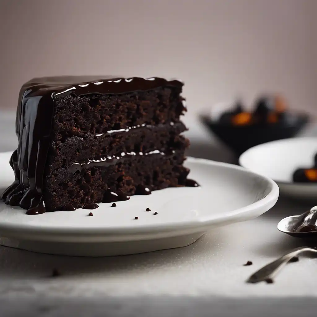 Black Chocolate Cake