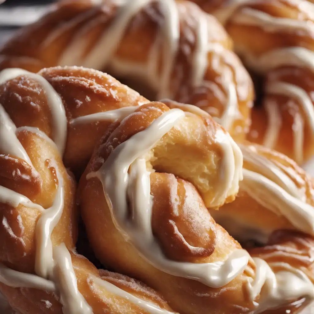 Cream-Filled Braided Doughnut