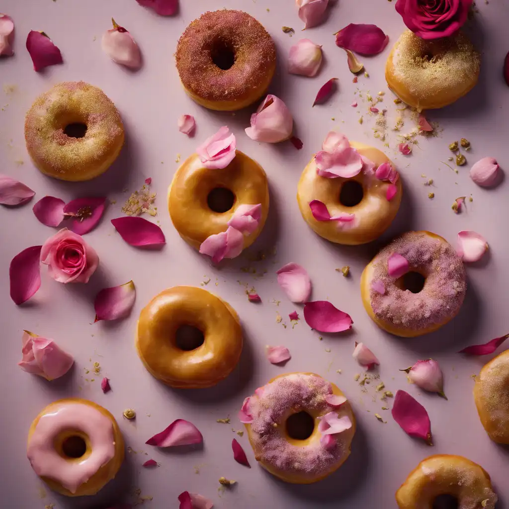 Doughnut with Rose Petal and Cardamom