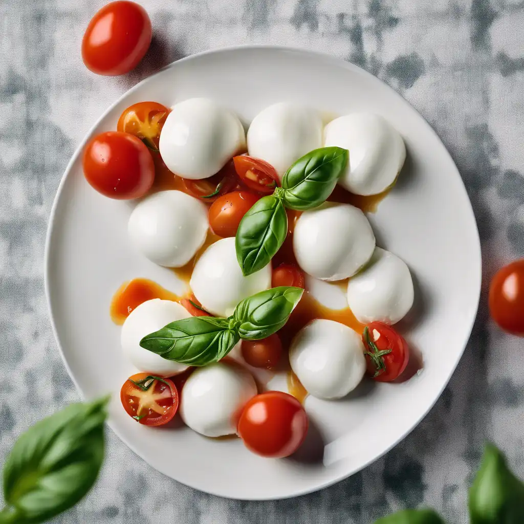 Caprese with Buffalo Mozzarella and Cherry Tomatoes (Caprese)