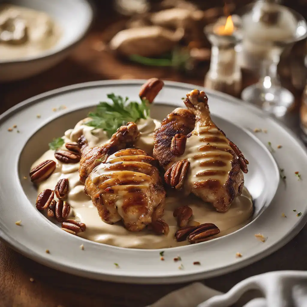 Pecan Chicken with Cashew Cream