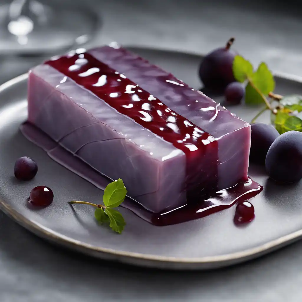 Iced Grape Terrine with Damson Glaze