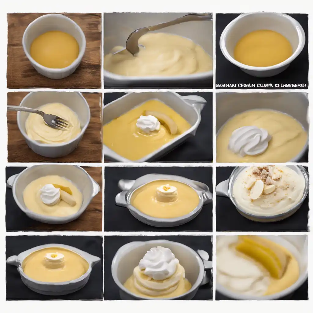 Foto de Sorvete de creme com molho de banana