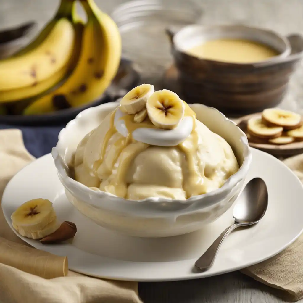 Banana Cream Pudding with Banana Sauce