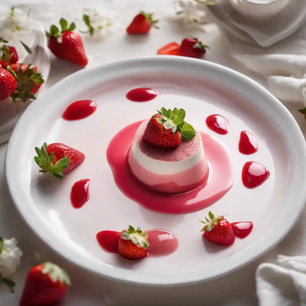 Strawberry Yogurt Panna Cotta