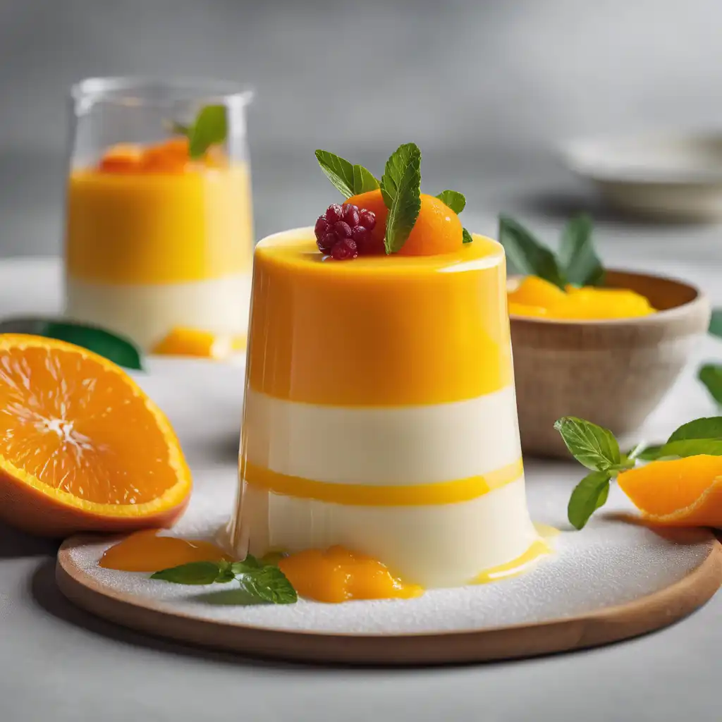 Orange and Mango Panna Cotta