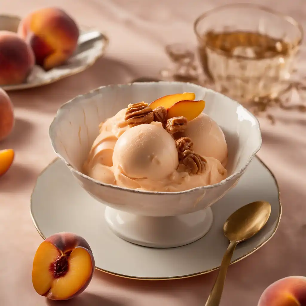 Peach Praline Gelato