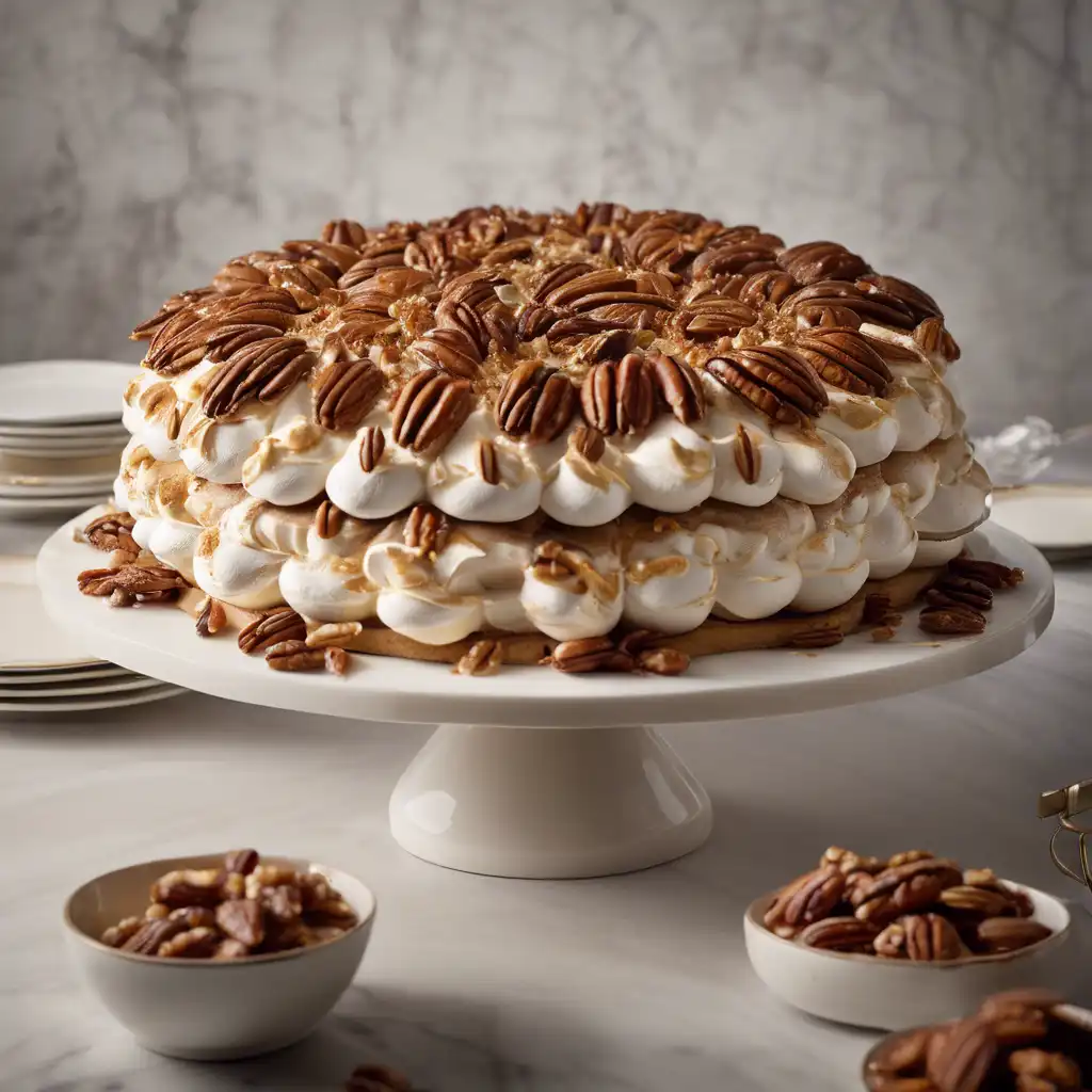 Pecan Meringue Torta