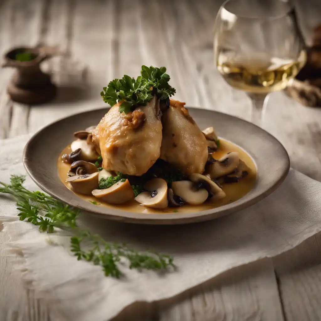 Angolan-Style Chicken Ballottines with Mushroom Filling