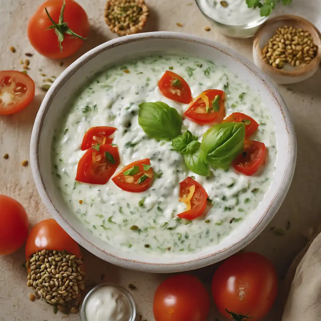 Cucumber and Tomato Raita