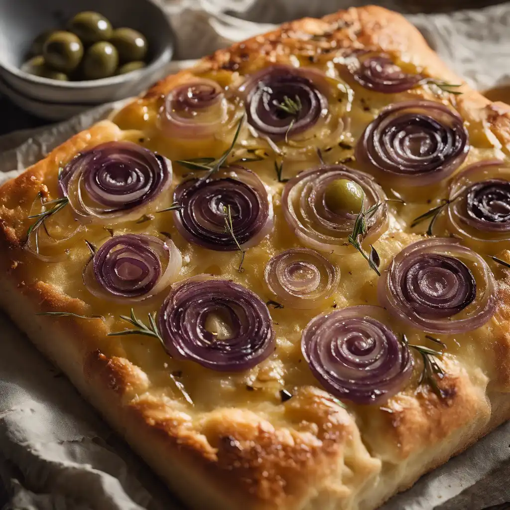 Olive and Onion Focaccia