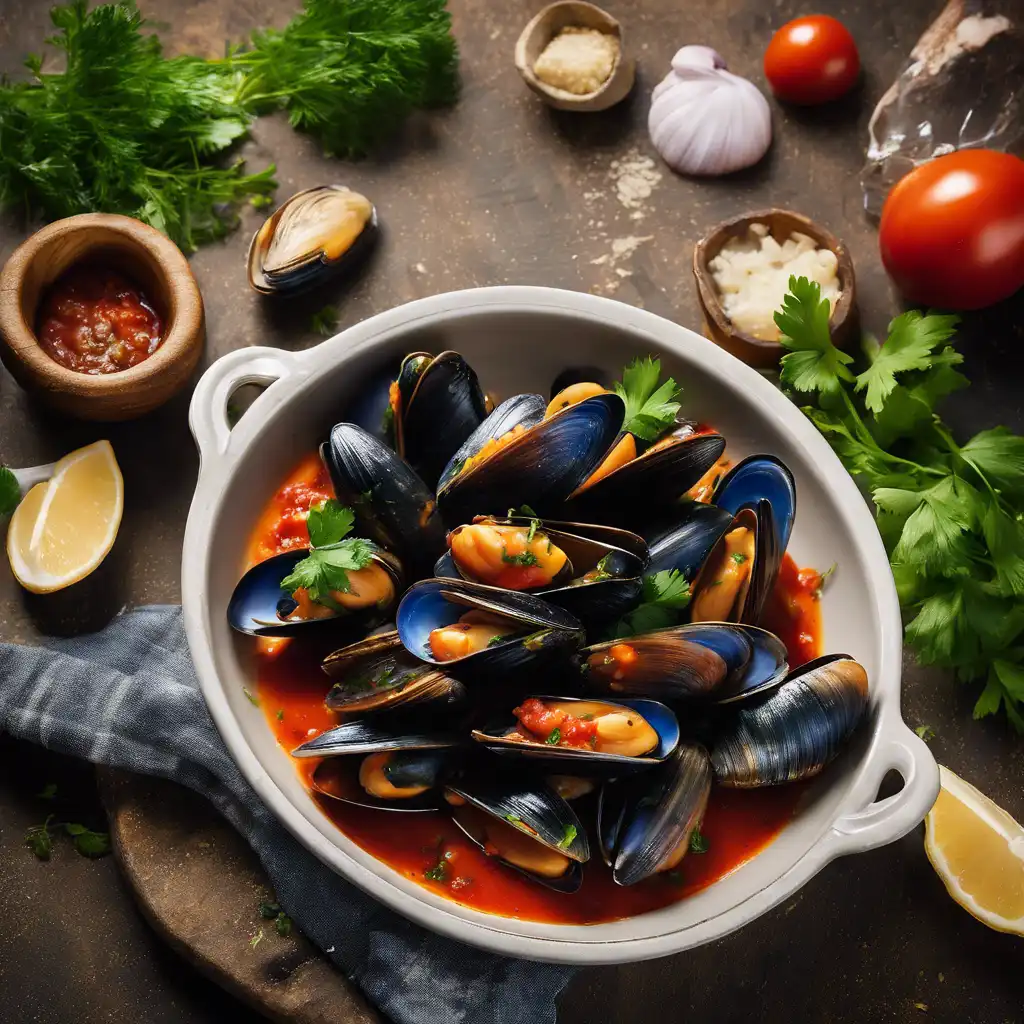 Marinated Mussels or Mussel alla Marinara