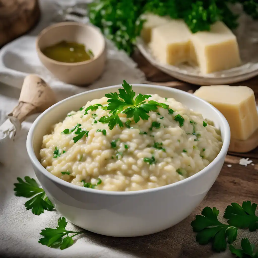 Risotto with Cheese and Fresh Parsley