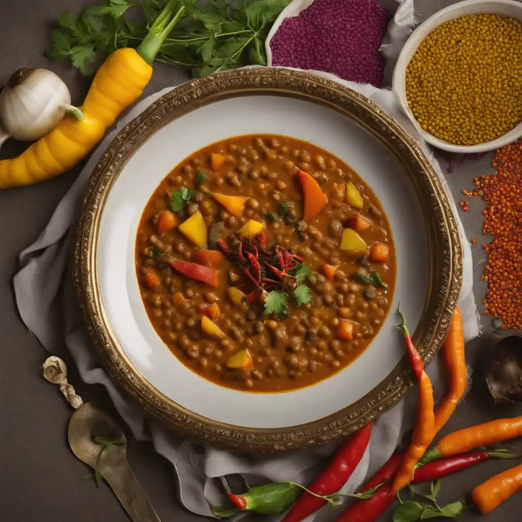 Sambar (Spicy Lentil and Vegetable Stew)