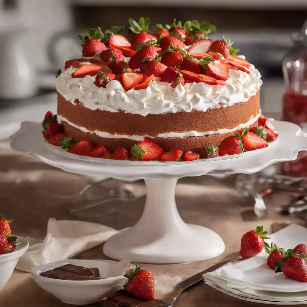 Madrid-Style Strawberry Cake