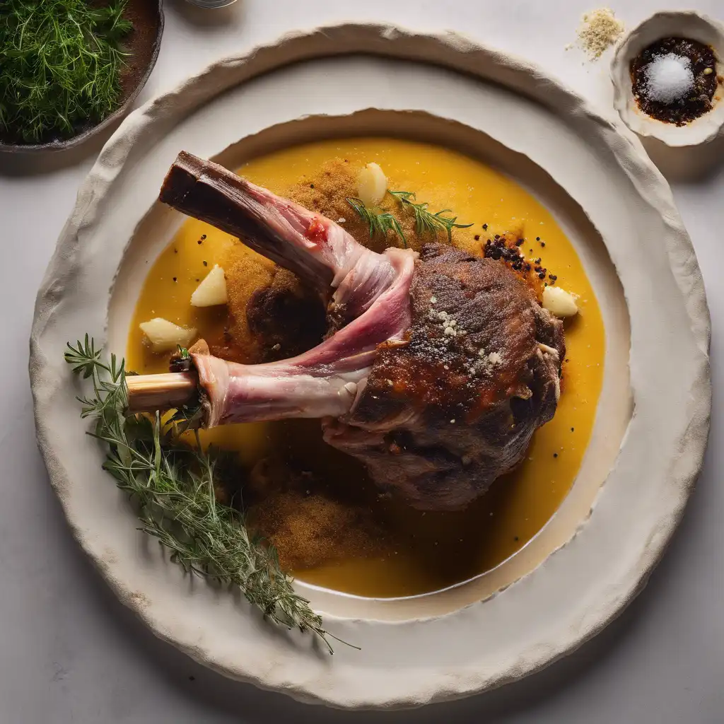 Lamb Shank in Salt Crust