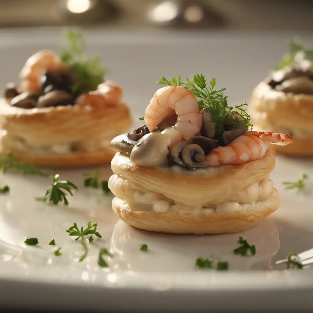 Mushroom and Shrimp Vol-au-Vent