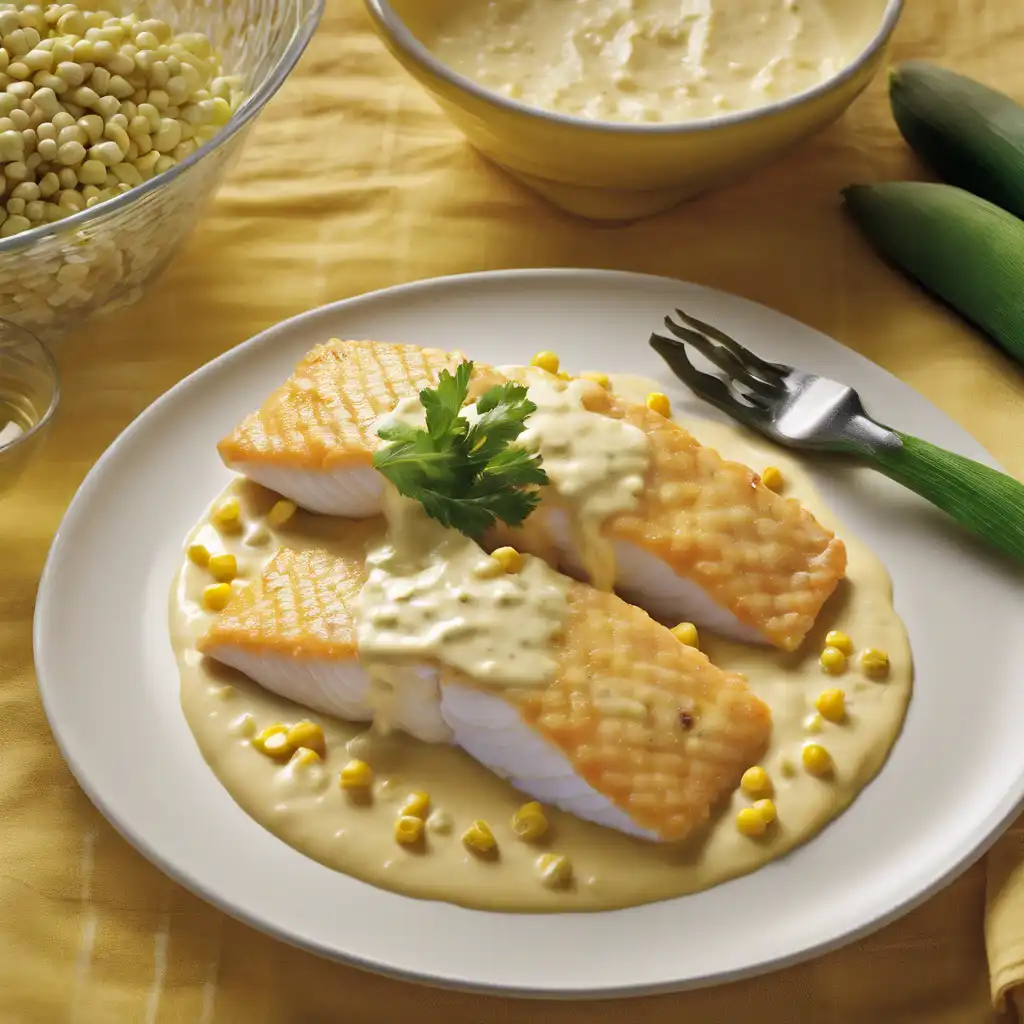 Fish Fillets with Corn Cream from Louisiana