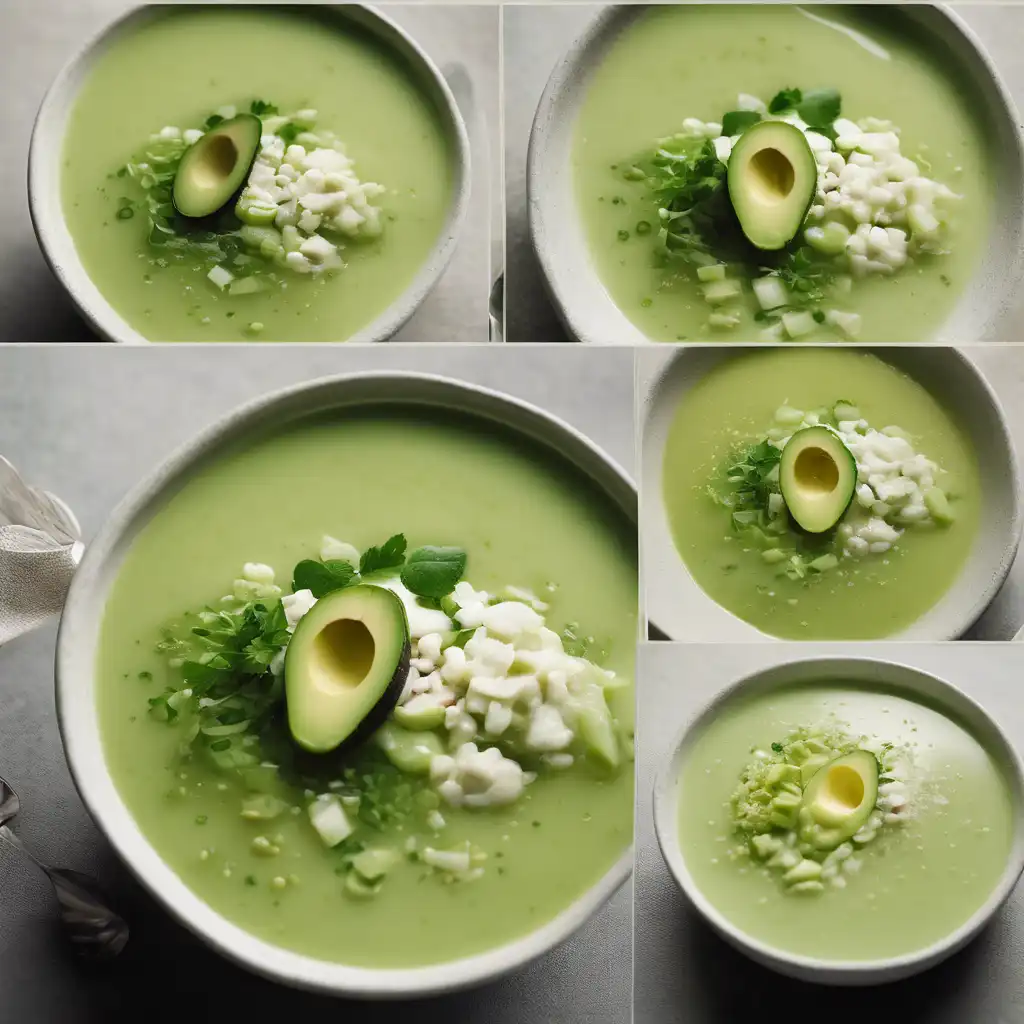 Avocado and Cucumber Cold Soup