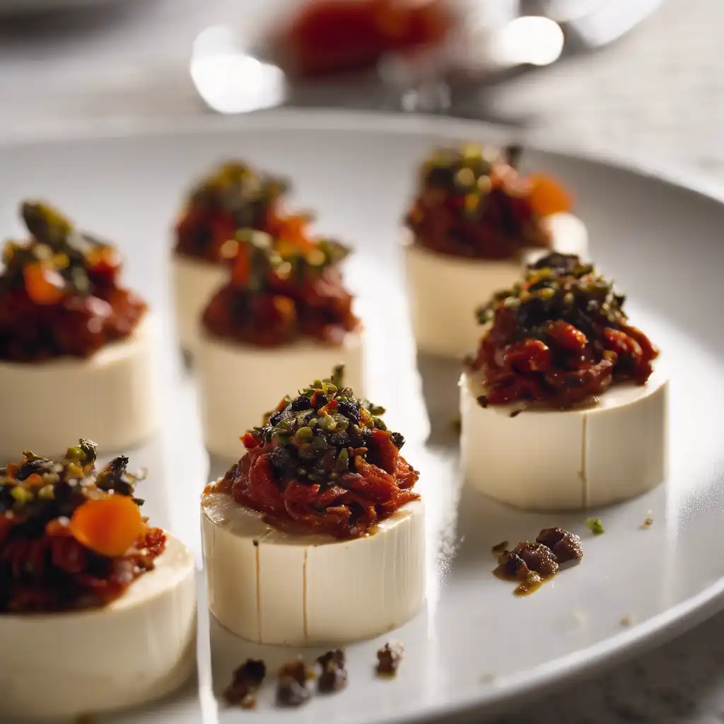 Goat Cheese and Sun-Dried Tomato Mousse with Tapenade