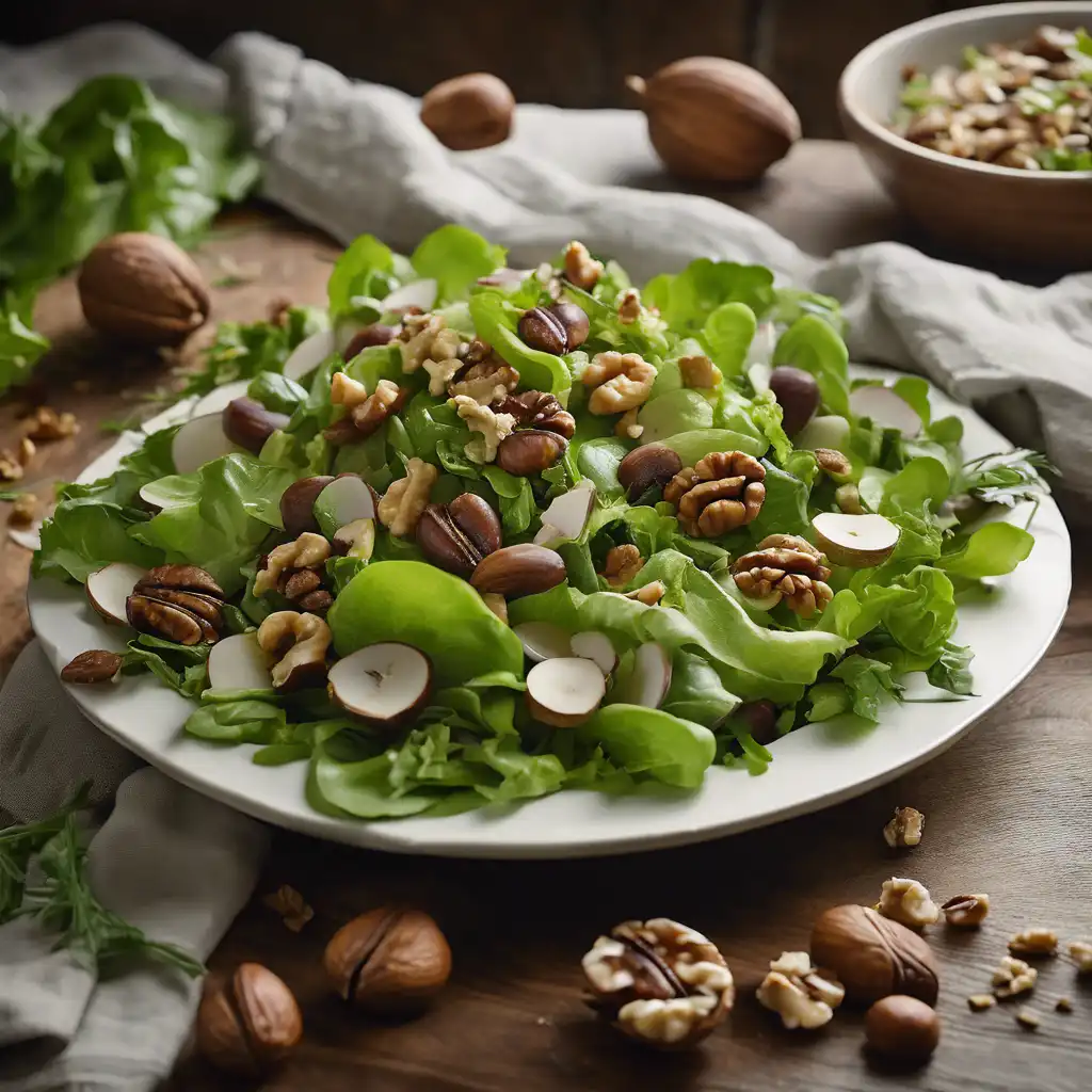 Green Salad with Walnuts or Chestnuts