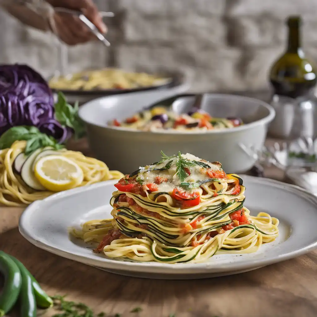 Linguine with Lemon and Vegetable Lasagna Provençale