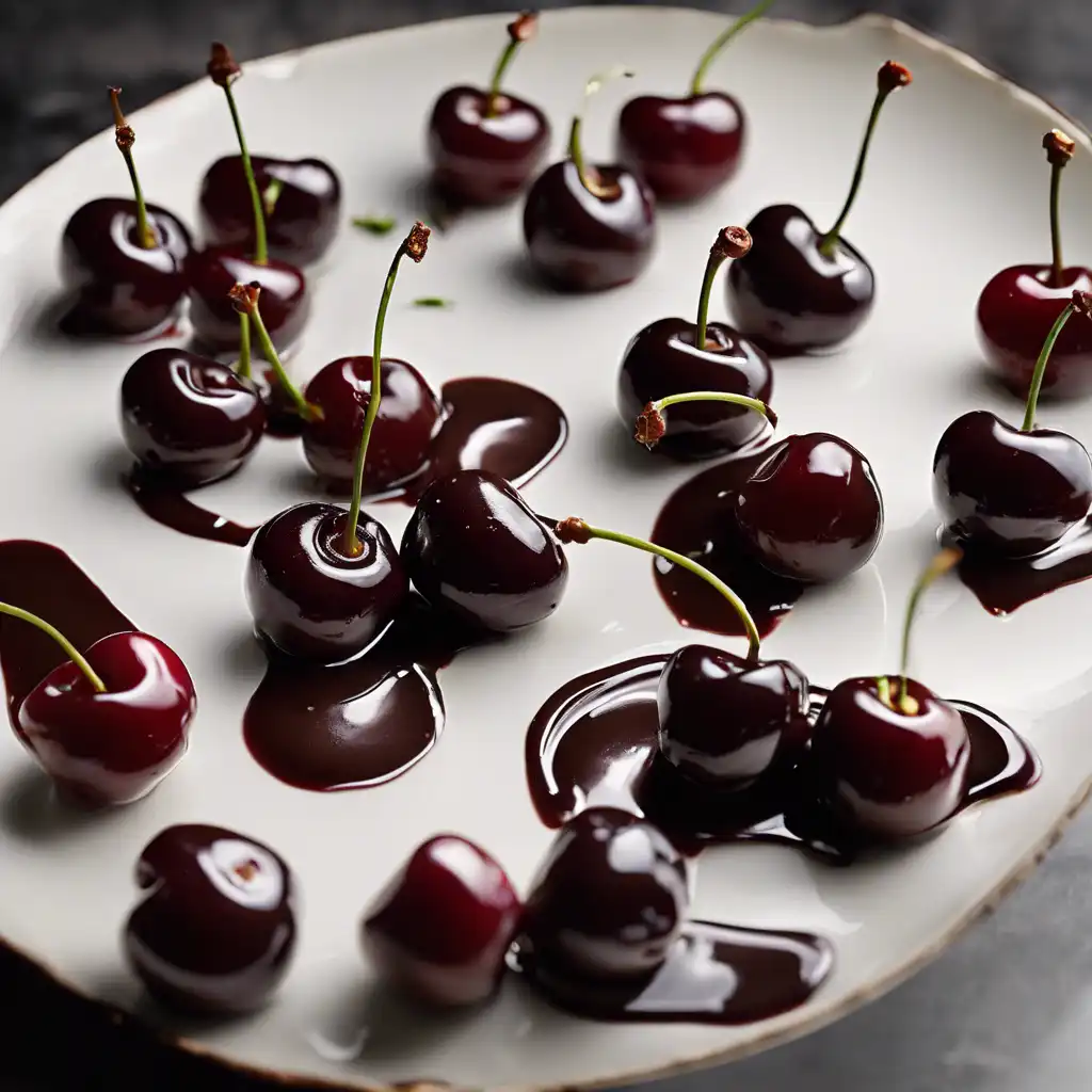 Wine-Filled Cherries with Chocolate