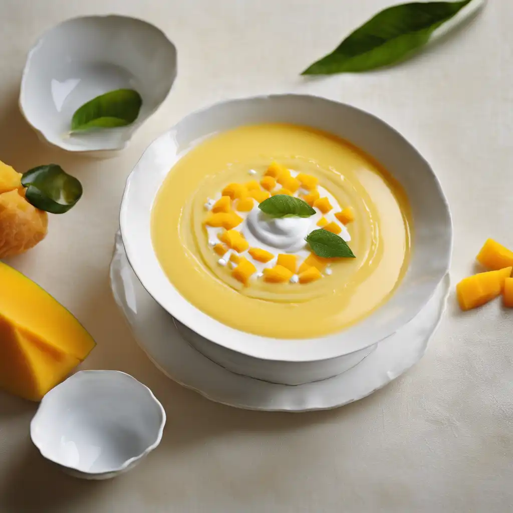 Frozen Mango Soup with Cardamom