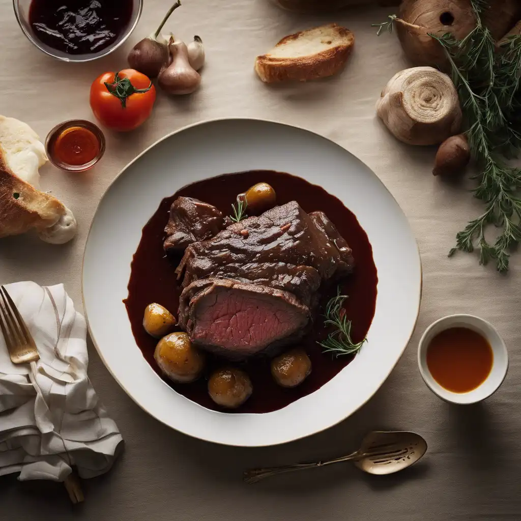 Piedmont-Style Beef Braised in Red Wine