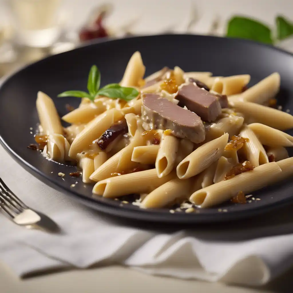 Penne with Foie Gras and Mascarpone Cheese