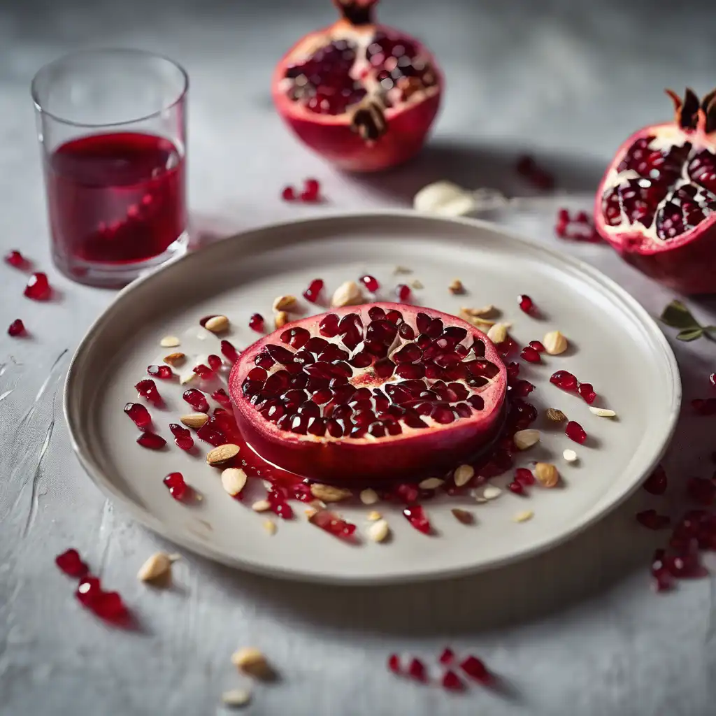 Pomegranate with star anise and almond