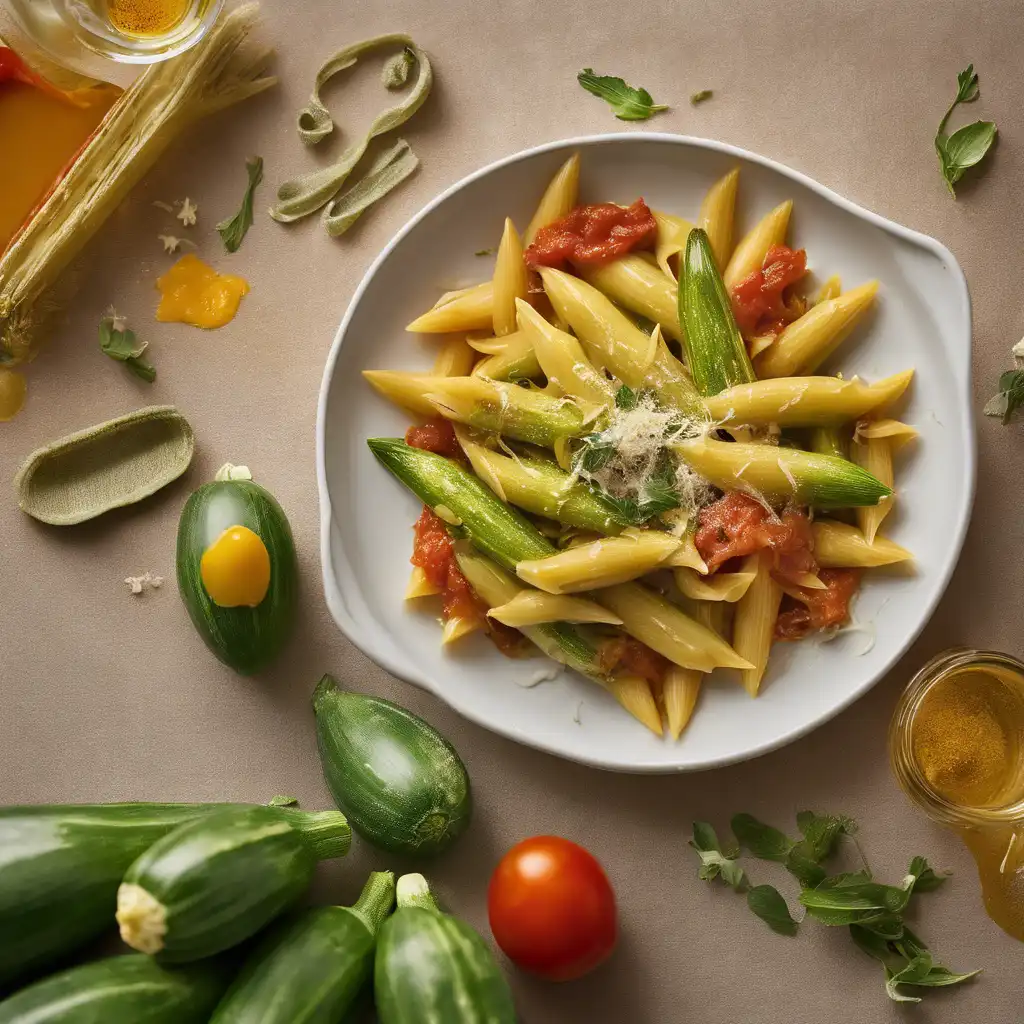 Zucchini Flower Penne