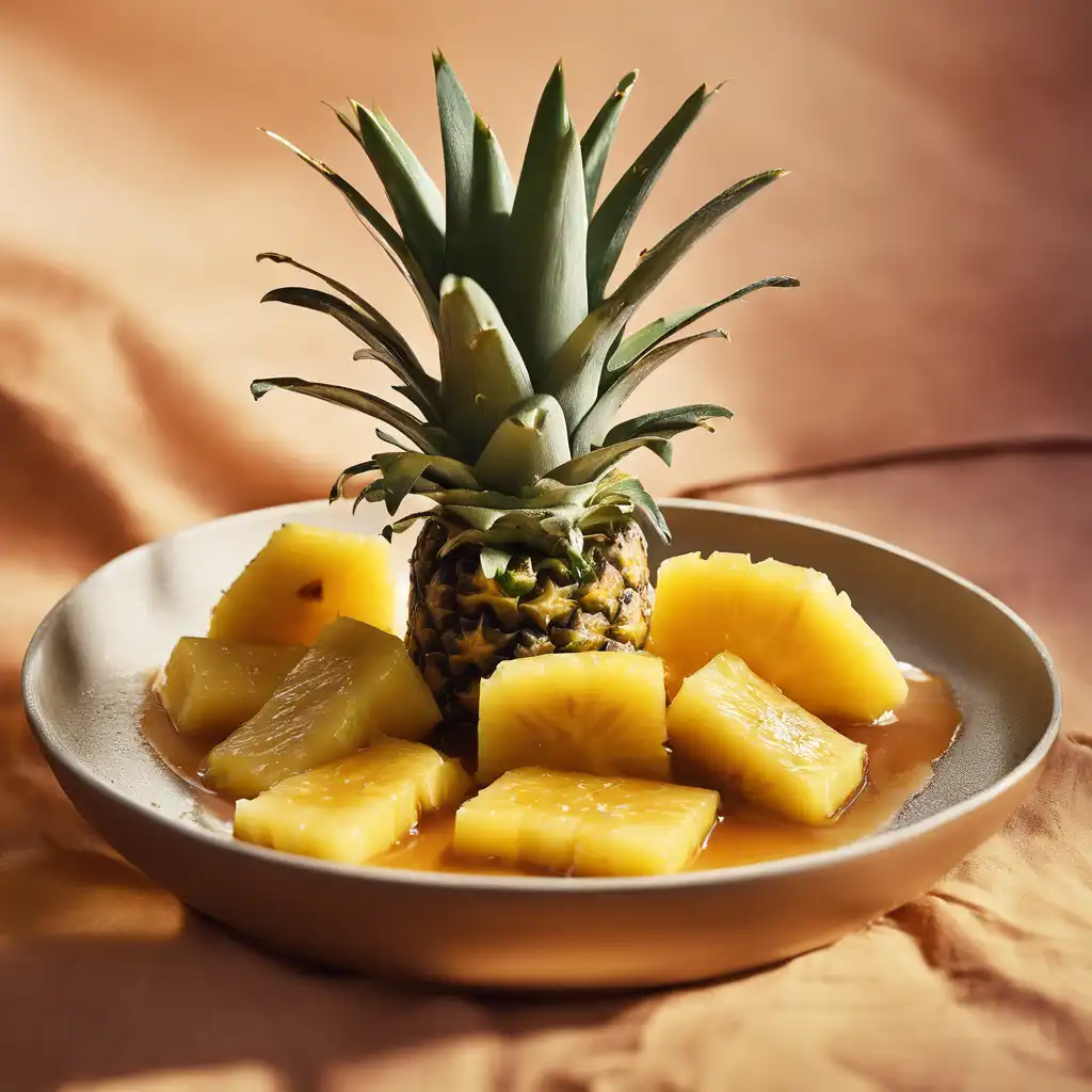 Pineapple Slices in Spiced Liquid