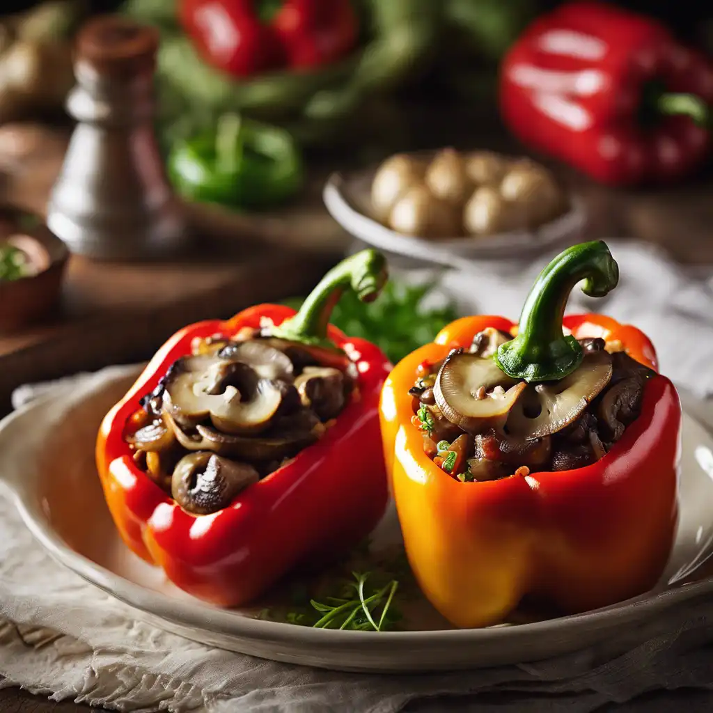 Stuffed Bell Pepper with Mushrooms