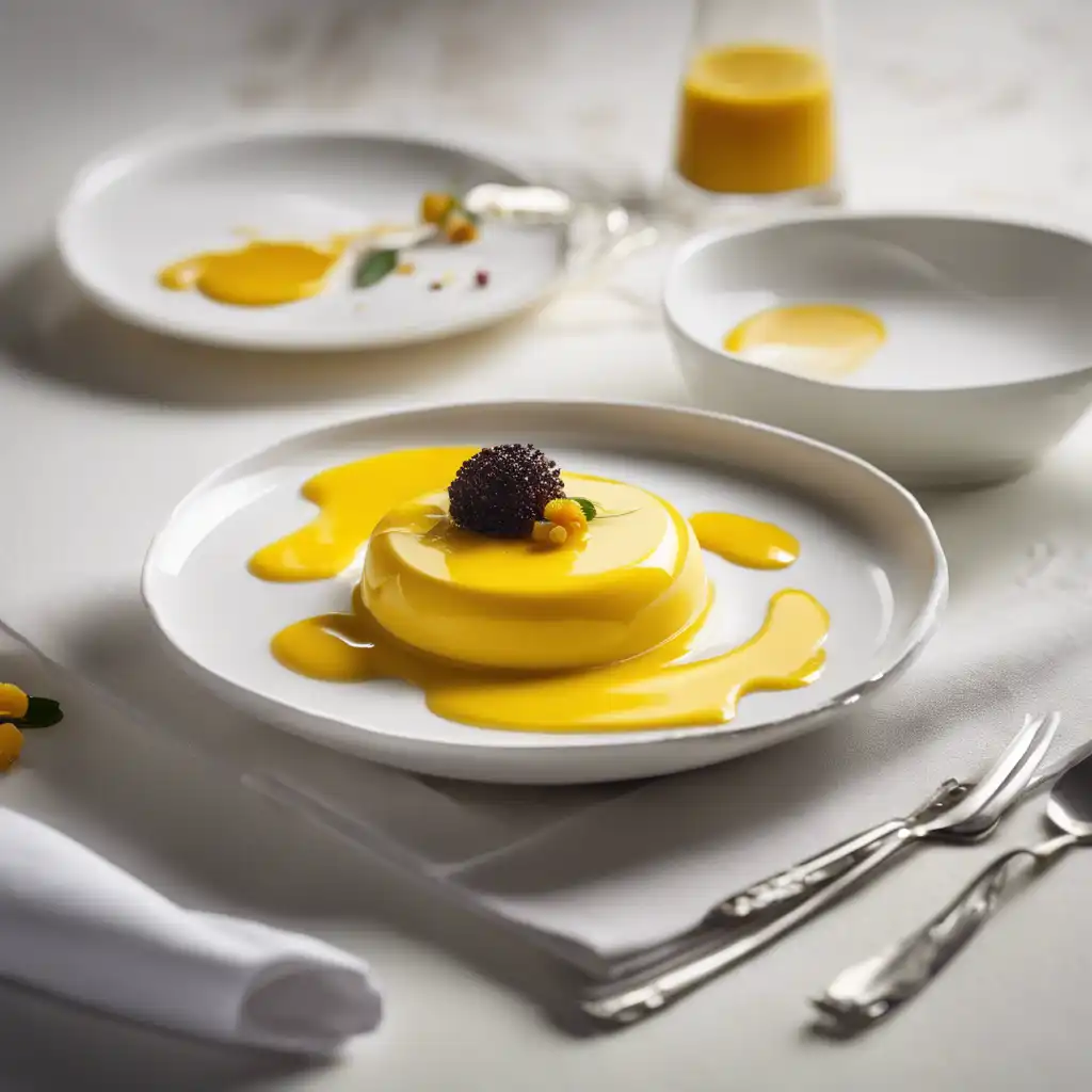 Egg White Mousse with Passionfruit Coulis