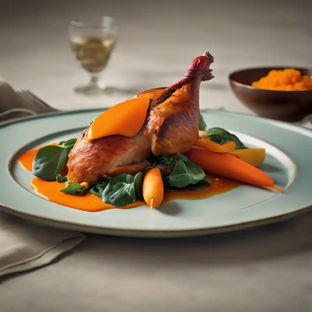 Paprika Pheasant with Papaya Glaze