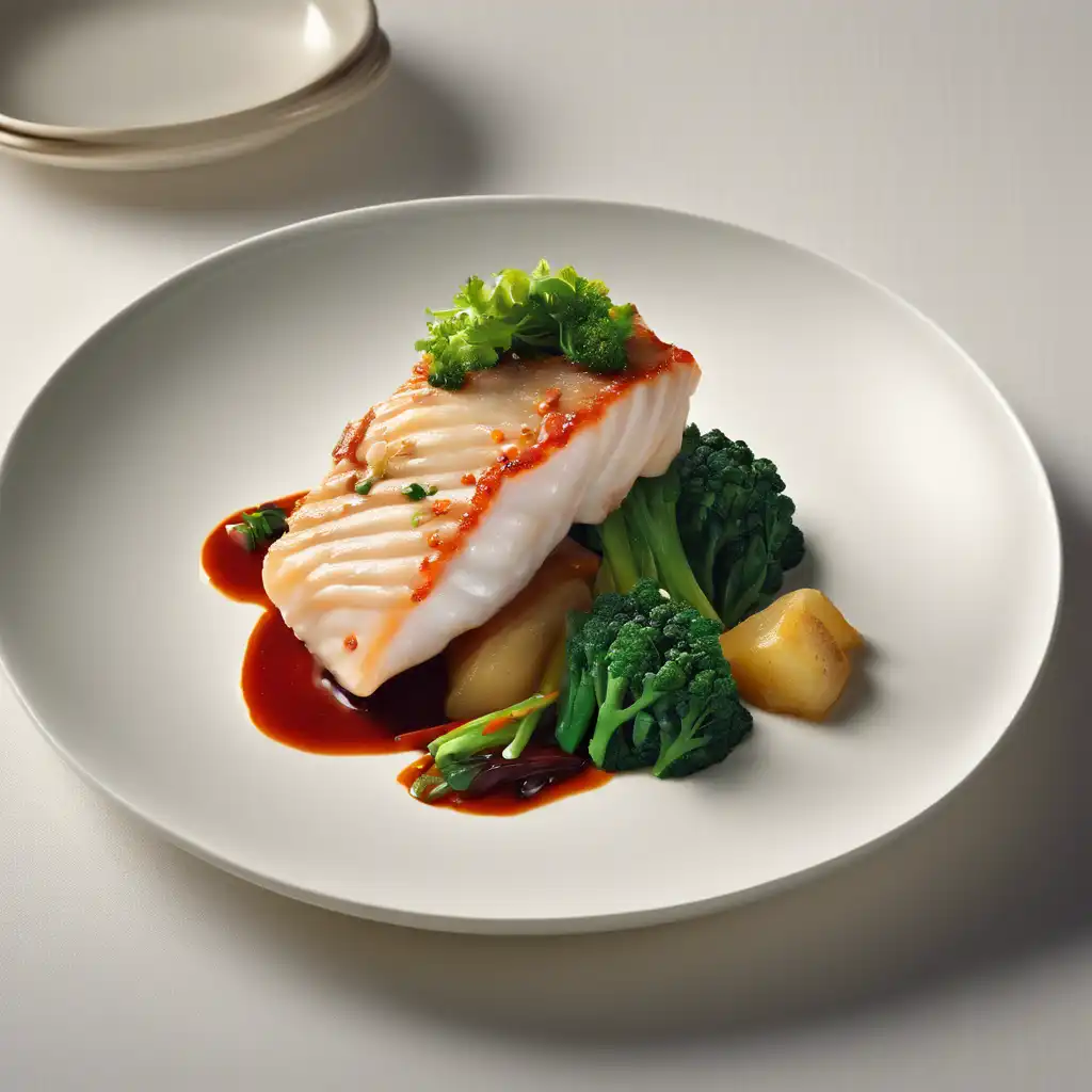 Lingcod Fillet with Nira Sauce