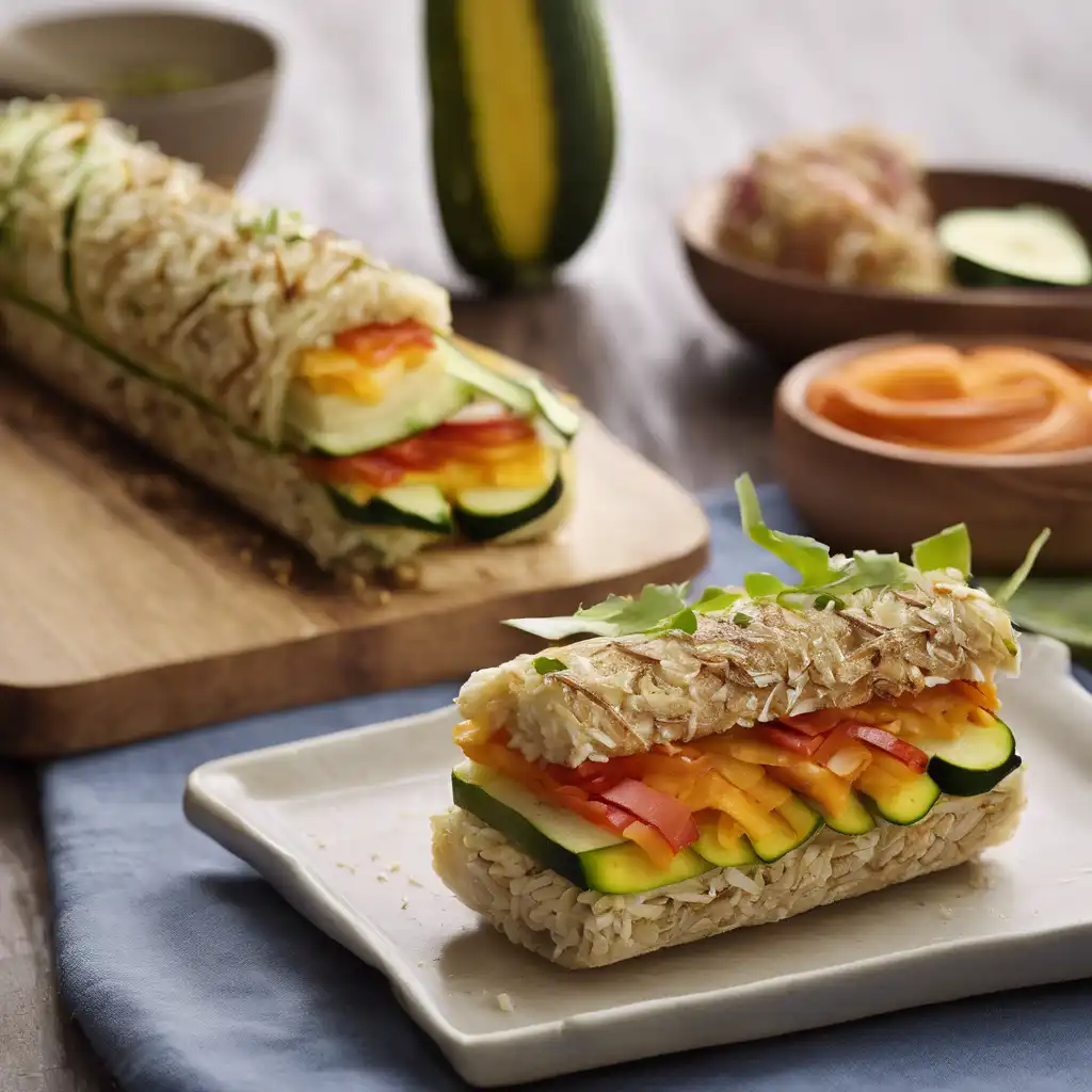 Sliced Peruvian Roll Sandwich