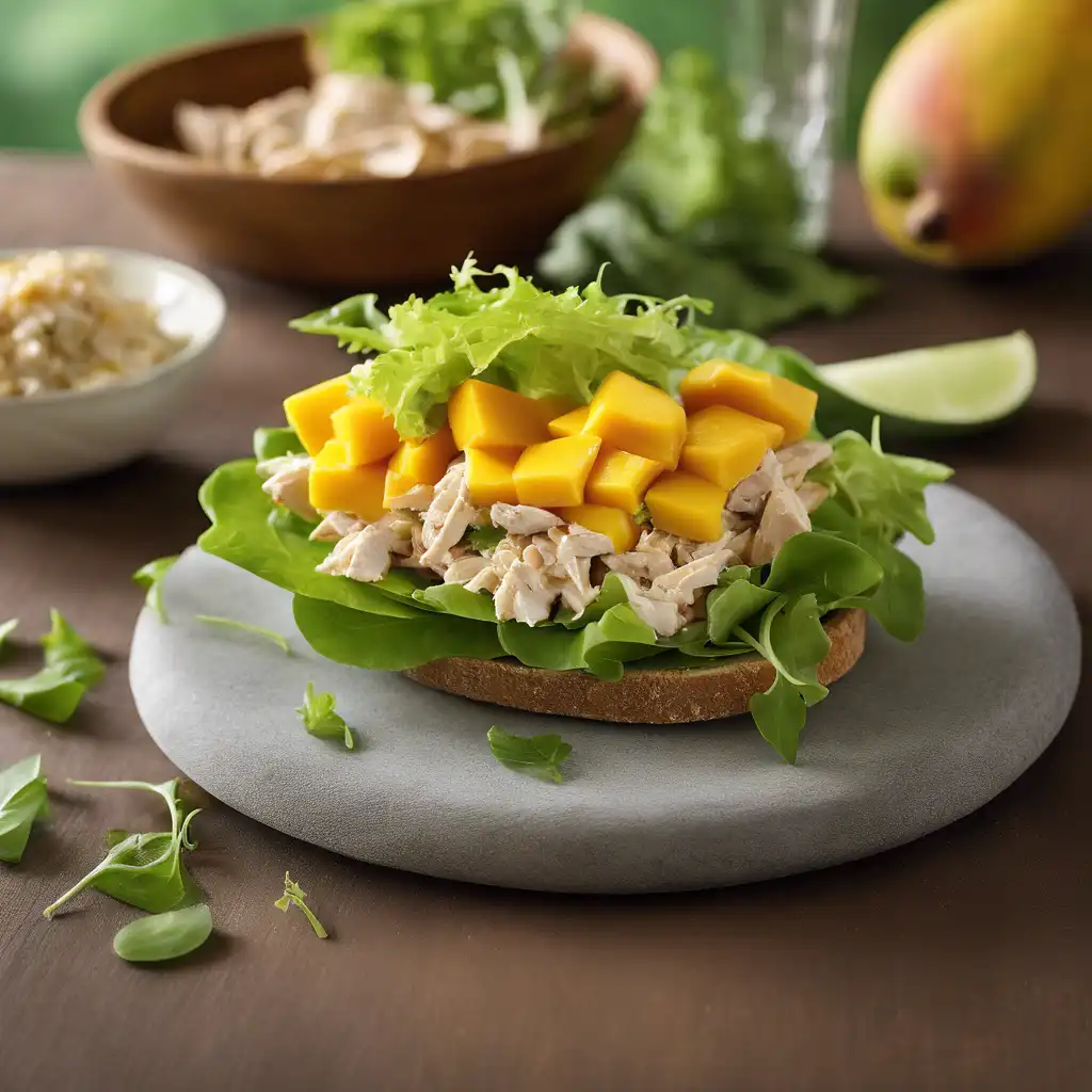 Mango and Chicken Salad Sandwich