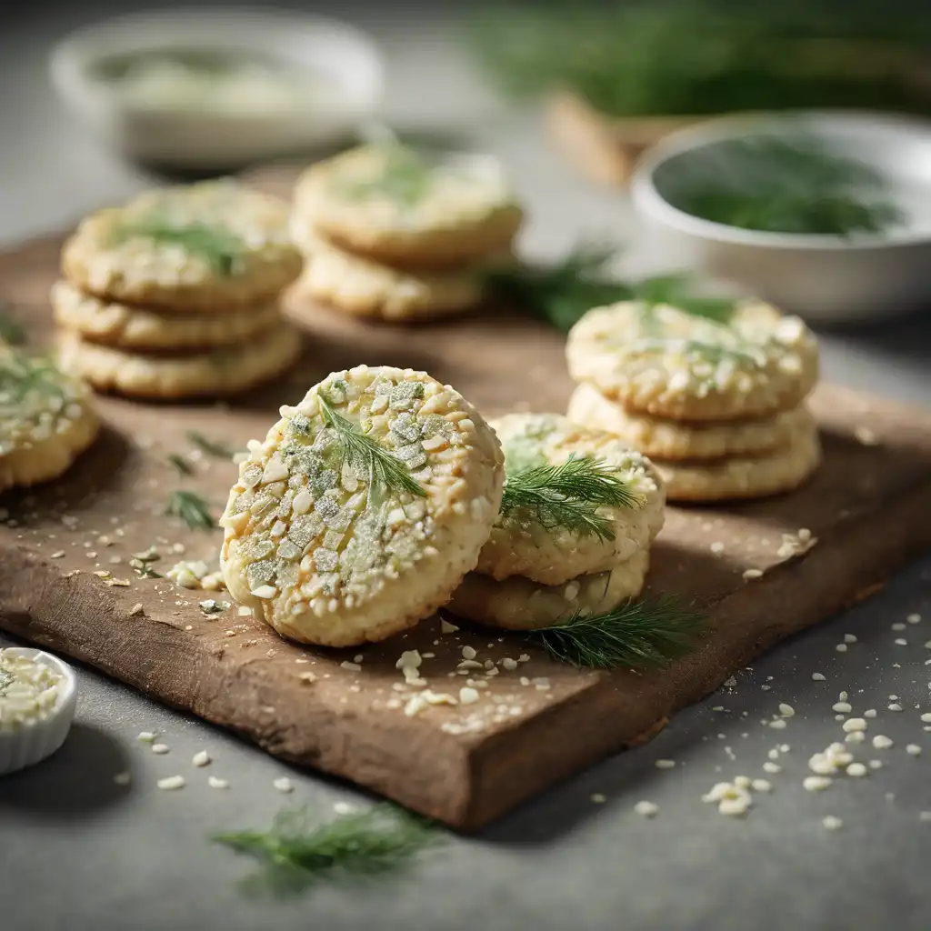 Fresh Minas Cheese Cookies with Sesame and Dill