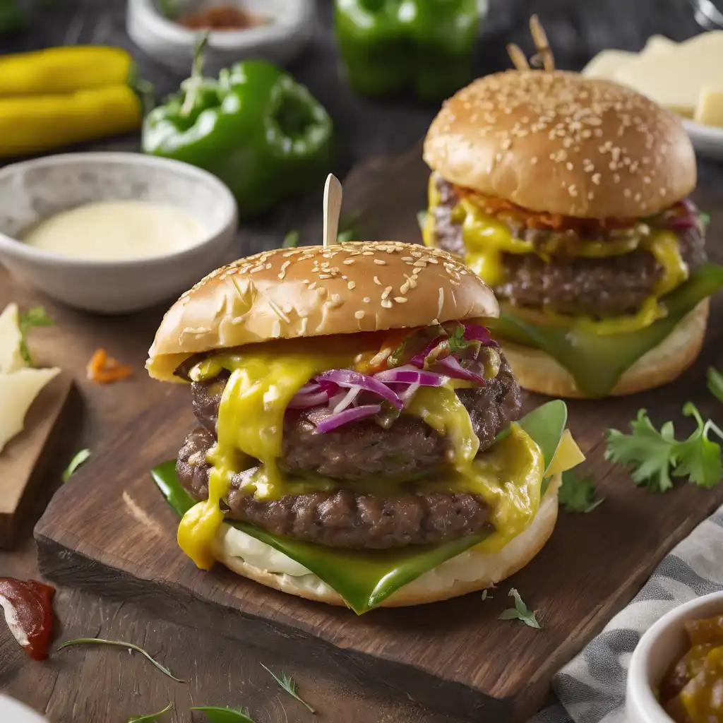 Peruvian-Style Hamburger with Emmenthal