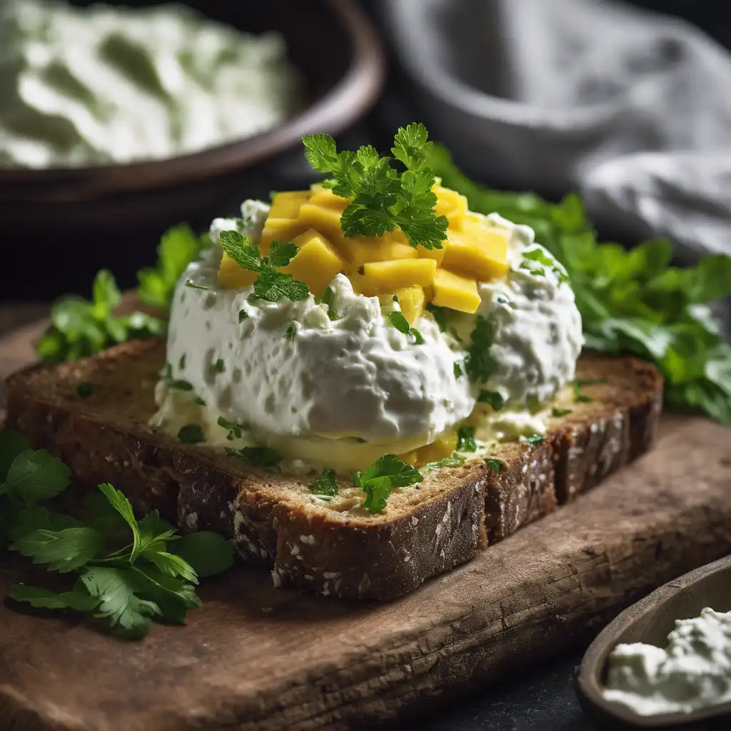 Ricotta with Green Mango